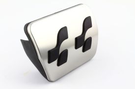 Brake Pedal Cover (Brushed Aluminum) with R Logos (Automatic)