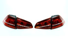 European LED MK7 Tail Lights (Cherry Red) with Rear Fog Lights - 5G0998207FGRP