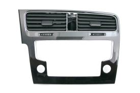 MK7 Golf R Trim for Radio (5.8in) and Center Vents (Satin Black/ Black it Up) - Genuine Volkswagen/Audi - 5G1819728AEQYI