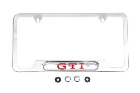 License Plate Frame (Stainless Steel) with 