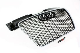 8J0853651MWJF - Main Grille for TTRS (Black w Aluminum Trim)