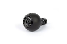 BFI Heavy Weight Shift Knob - GS2 / DSG - Black Napa Leather - Black Anodized - VW / Audi 