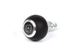 BFI Heavy Weight Shift Knob - GS2 / DSG - Black Napa Leather - Machined Finish - VW / Audi 