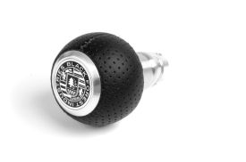 BFI Heavy Weight Shift Knob - GS2 - Black Air Leather - Machined Finish - VW / Audi 