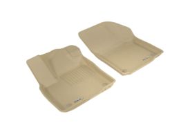 3D MAXpider 2006-2010 Volkswagen Passat Kagu 1st & 2nd Row Floormats - Tan