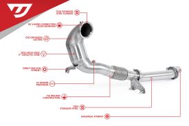 Unitronic Performance Downpipe for 2.0TSI EA888 EVO4 FWD