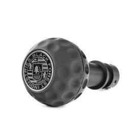 BFI Heavy Weight Shift Knob - GSB - Black Nappa Leather - Black Anodized - VW / Audi 