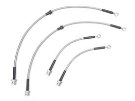 Front and Rear Stainless Steel Brake Lines - Clear | GTI MK7 Performance Pack