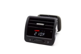 P3 V3 OBD2 - VW Mk5 Gauge (2007-2009) Left Hand Drive, Golf/GTI/Jetta, Red bars / White digits, Pre-installed in OEM Vent - L3P3VGT5V