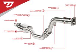 Unitronic B8/B8.5 A4/A5 3-inch Downpipe - UH014-EXA