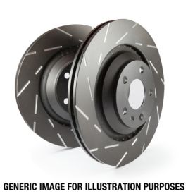 Front Slotted Brake Rotors - Pair (312x25)