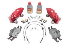 Audi TTS Caliper Upgrade Kit for MK7 Golf R, PP GTI and Audi S3 (Red) - 4 Piston