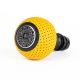 BFI Heavy Weight Shift Knob - GS2 / DSG - Giallo Taurus Yellow Air Leather - Black Anodized  - VW / Audi 