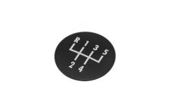 DAP Shift Knob (Modular) - Coins-Black - 5 Speed Laser Printed Shift Pattern