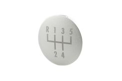 DAP Shift Knob (Modular) - Coins-Silver - 5 Speed Laser Printed Shift Pattern