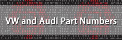 How VW and Audi Part Numbers Work