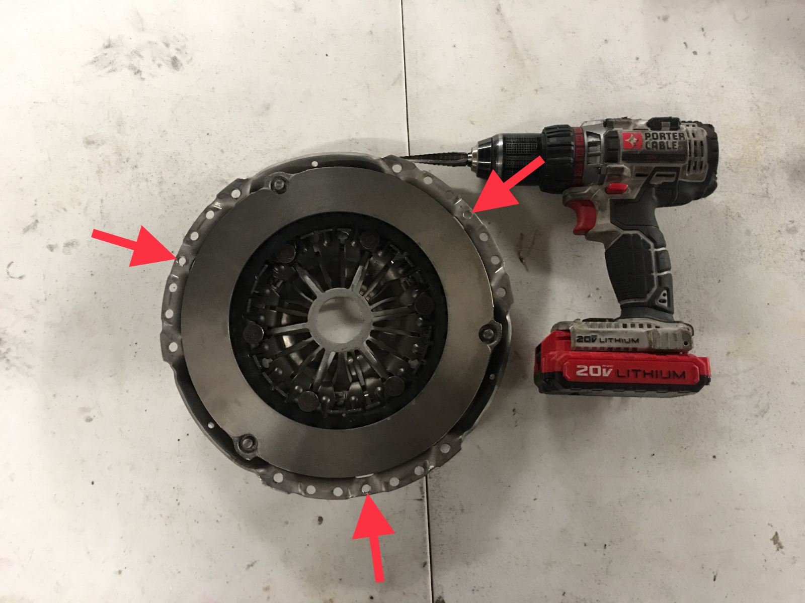 How to Drill Audi TTRS Pressure Plate